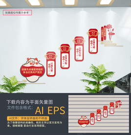 党建楼梯文化墙