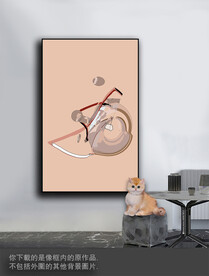 豪华抽象色块装饰画