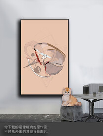 豪华抽象色块装饰画