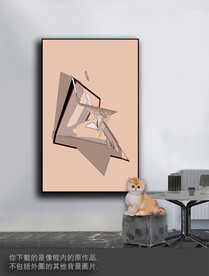 豪华抽象色块装饰画