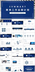 商务工作总结计划PPT