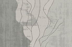 灰色线条现代北欧抽象地毯