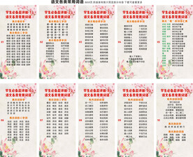 语文各类常用词语
