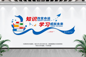 校园励志标语文化墙