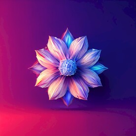 美丽的立体花朵