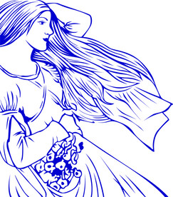 高清分层美女写真图