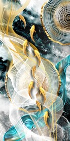 抽象年轮九鱼玄关