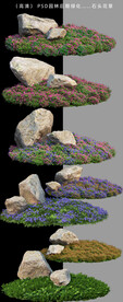 花草石景