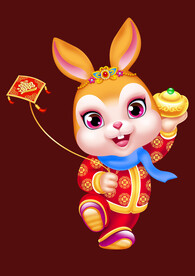 2023兔年卡通兔子