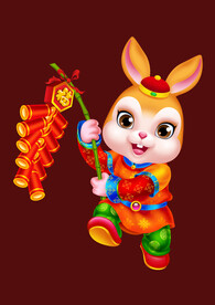 2023兔年卡通兔子