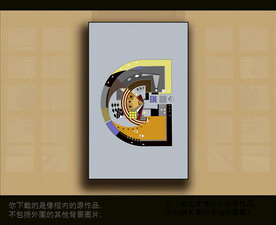 欧式古典抽象色块装饰画