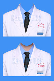 男医生证件照医生素材psd