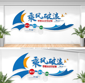 企业标语文化墙