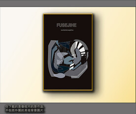 西部牛仔抽象装饰画