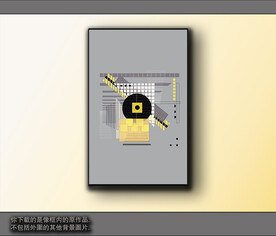 西部牛仔抽象装饰画