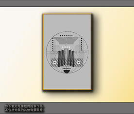 黑白风格抽象装饰画