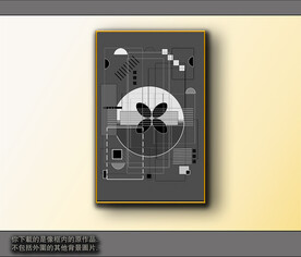 黑白风格抽象装饰画