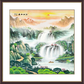 源远流长国画山水画