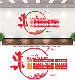 核心价值观文化墙