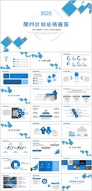 简约计划总结报告PPT