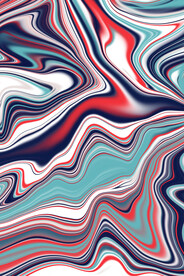 彩色时尚流体线条抽象纹理画背景