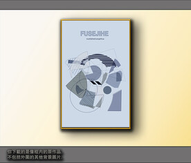 欧式黑白风格抽象装饰画