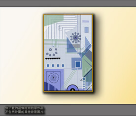 欧式黑白风格抽象装饰画