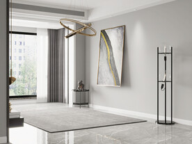 轻奢客厅空场景