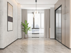 现代极简餐厅背景墙