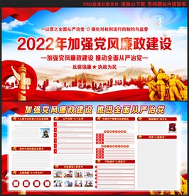 党风廉政建设宣传栏