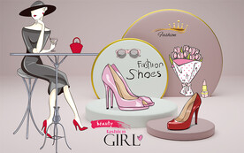 服装店工装背景墙