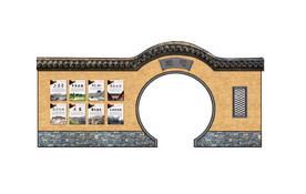 月亮门 小品 景墙