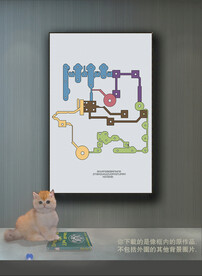  抽象线条组合装饰画  