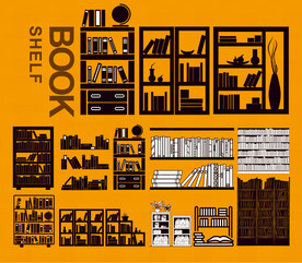 矢量书架与书柜