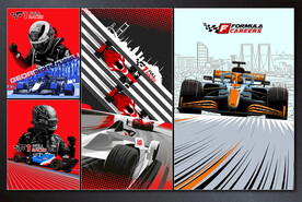 矢量手绘方程式赛车系列