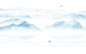 中国风意境山水新画 tif分层