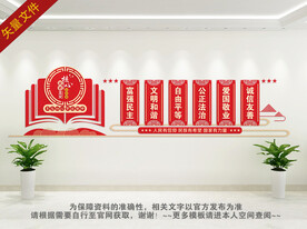 核心价值观背景墙