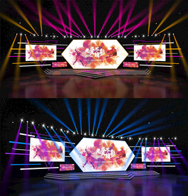 年会舞美带psd灯光文件