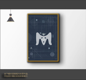 罗马古典色块抽象画