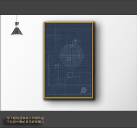 古典色块抽象画