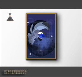 罗马古典色块抽象画