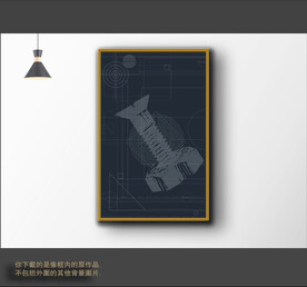 罗马古典色块抽象画