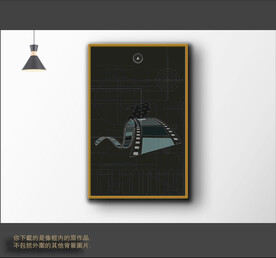 罗马古典色块抽象画