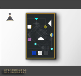 抽象线条组合装饰画