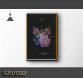 罗马古典色块抽象画