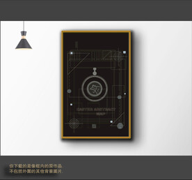 罗马古典色块抽象画