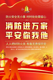 社区消防安全海报