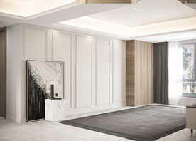 现代极简 轻奢客厅 空场景