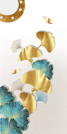 轻奢装饰画 杏叶