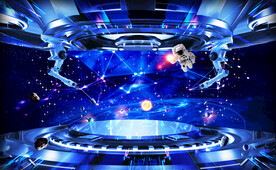 酒吧KTV星空背景